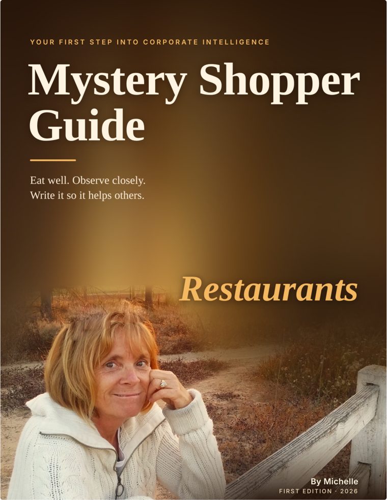 Mystery Shopper Guide: Restaurants book cover, by Michelle